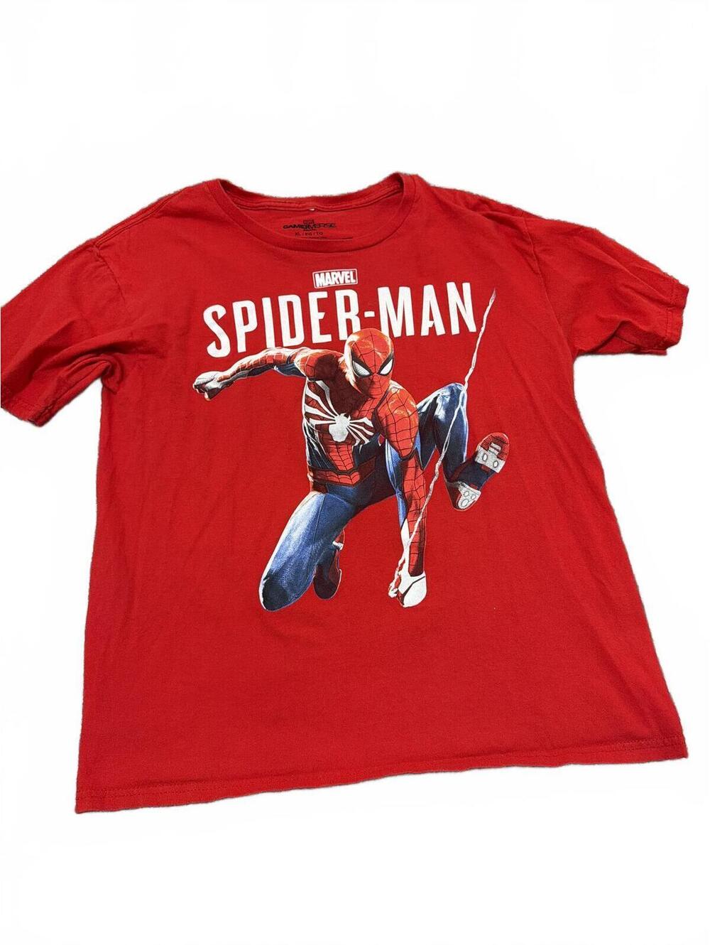 Marvel Spider-Man Boys Graphic Tee XL Red